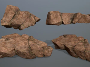 desert rock set 3D Model
