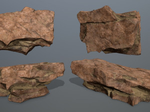 desert rock set 3D Model