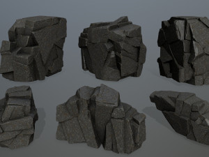 cliff rocks Modèle 3D
