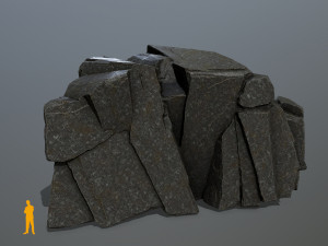 cliff rocks Modèle 3D