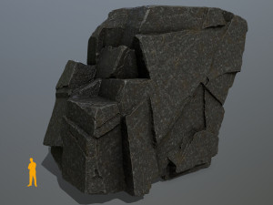 cliff rocks Modèle 3D