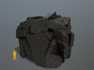 cliff rocks Modèle 3D