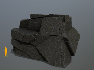 cliff rocks Modèle 3D