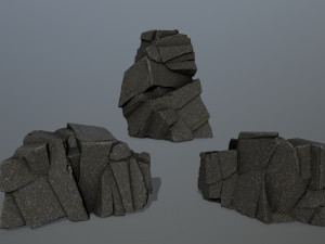 cliff rocks Modèle 3D