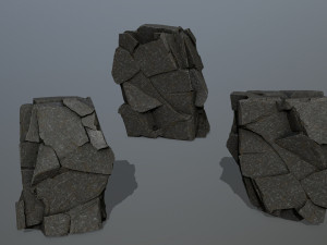 cliff rocks Modèle 3D
