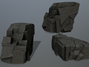 cliff rocks Modèle 3D