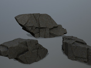 cliff rocks Modèle 3D