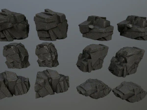 cliff rocks 3D Model