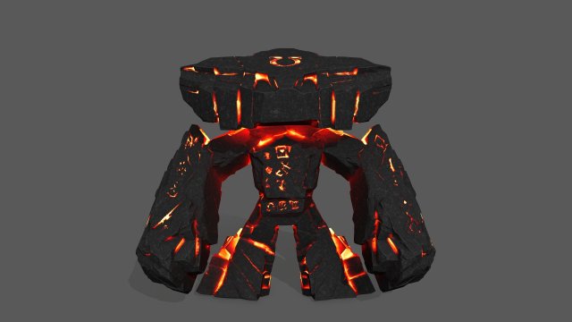 lava monster Modèle 3D .c4d .max .obj .3ds .fbx .stl .blend 