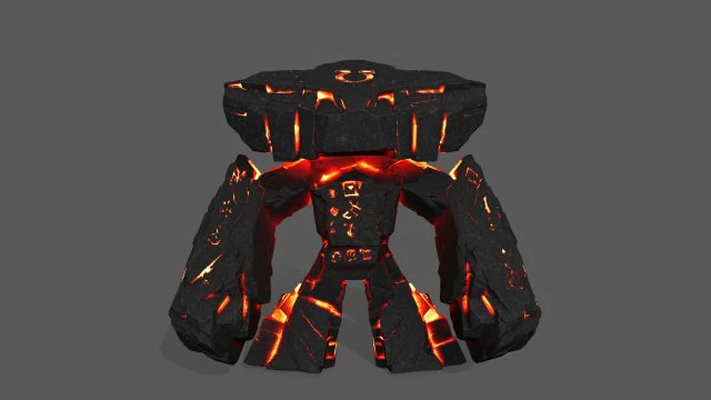 lava monster 3D Model .c4d .max .obj .3ds .fbx .stl .blend 