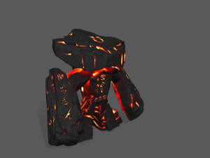 lava monster Modèle 3D