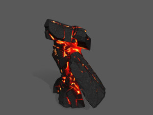 lava monster Modèle 3D