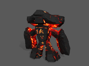 lava monster Modèle 3D