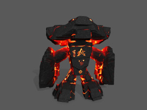 lava monster Modèle 3D