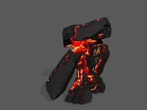 lava monster Modèle 3D