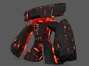 lava monster Modèle 3D