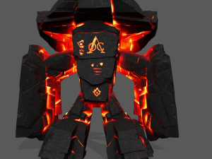 lava monster Modèle 3D