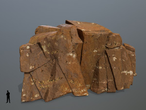 desert rock 3D-Modell