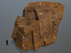 desert rock 3D-Modell