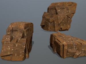 desert rock 3D-Modell
