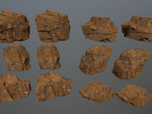 desert rock 3D-Modell