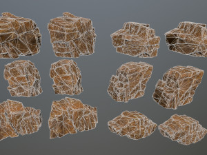 desert rock 3D-Modell