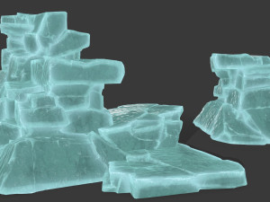 ice rocks 3D Model