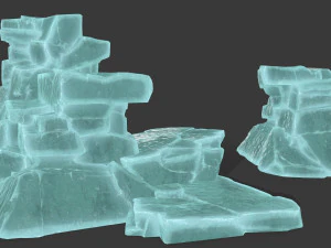 ice rocks 3D Model