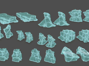 ice rocks 3D Model