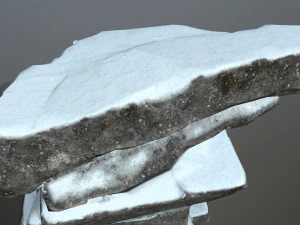 snow rock 3D Model