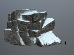 snow rock 3D 모델