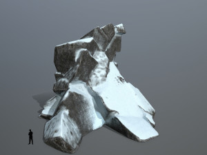 snow rock 3D 모델