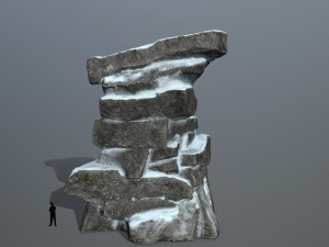 snow rock 3D 모델