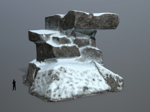 snow rock 3D 모델