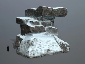 snow rock 3D Model