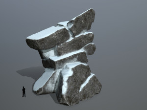 snow rock 3D 모델