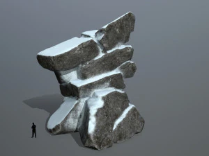 snow rock 3D Model