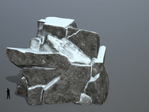 snow rock 3D 모델