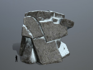 snow rock 3D 모델