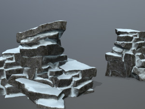 snow rock 3D 모델