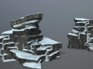 snow rock 3D Model