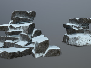 snow rock 3D 모델