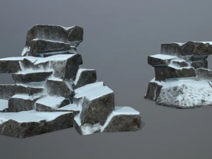 snow rock 3D Model