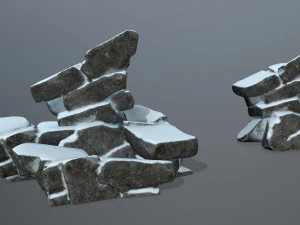 snow rock 3D Model