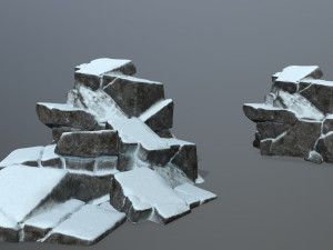 snow rock 3D 모델