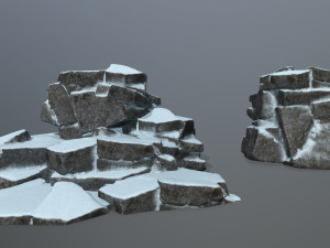 snow rock 3D 모델