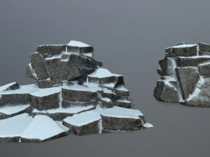 snow rock 3D Model