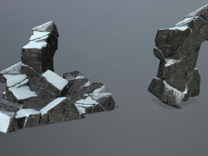 snow rock 3D Model