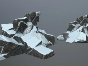 snow rock 3D Model