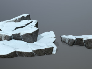 snow rock 3D 모델